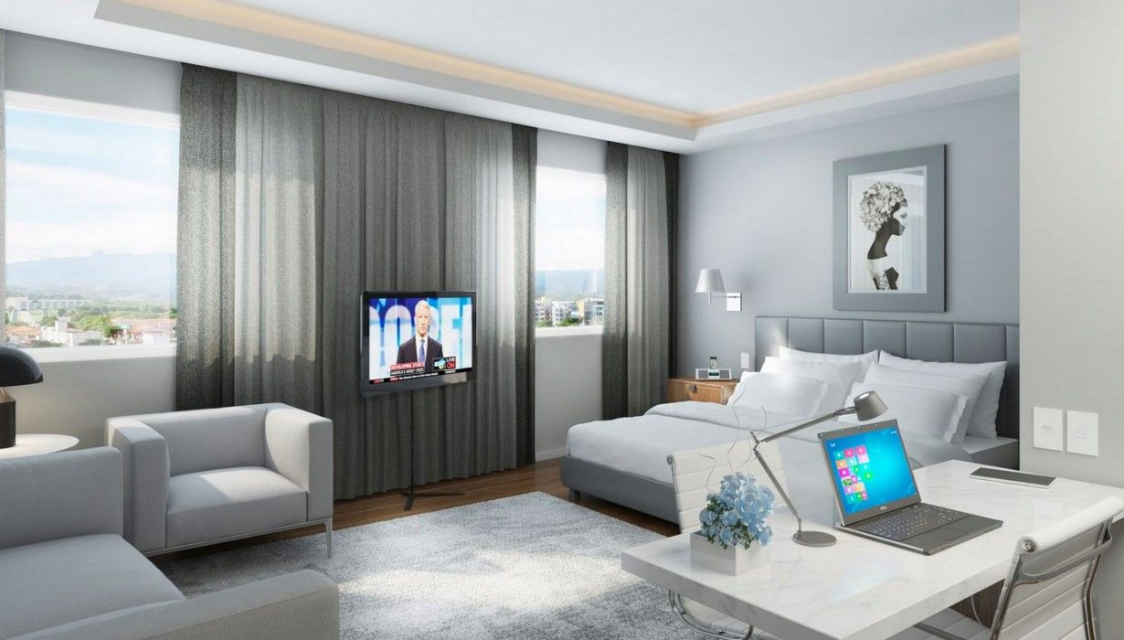Hotel Atlantico Prime Rio de Janeiro Exteriör bild 3D rendering of a hotel room